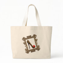 Framed Leopard Stiletto Pump Tote Bags