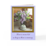 Framed Lilacs Sympathy Card
