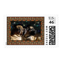 Framed Mastiff Pair Postage postage