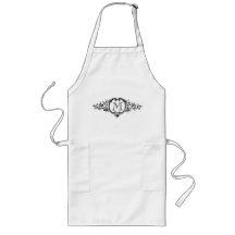 Framed Monogram Aprons