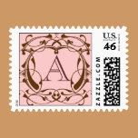 Framed Monogram in Chocolate postage