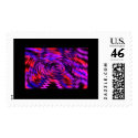 Framed Neon Ripples postage