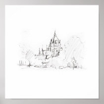 framed pressures design Hanover pencil Print