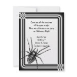Framed Tarantula Halloween Invitation