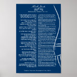 Framed Torah Portion Bar Mitzvah Art Gift Poster