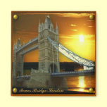 Framed Tower Bridge in Sunshine magnets