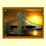 Framed Tower Bridge Sunshine postcards