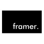 framer. business card template