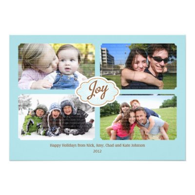 Frames of Joy Christmas Photo Card