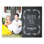 Framing Leaves Wedding Thank You Card Chalkboard invitations