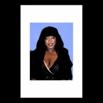 Fran in blue posters
