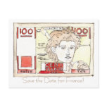 franc note, Save the Date for France! Post Card