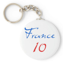 France 10! key chains