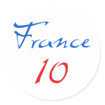 France 10! round stickers