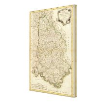 France 17 stretched canvas print