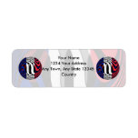 France #1 custom return address label