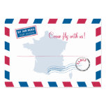 France Air Mail Escort/Seating Card Wedding Business Cards