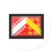 France-Alsace Flag stickers