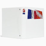 France & Alsace waving flags 3 Ring Binder