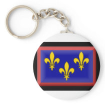 France-Anjou Flag Keychains