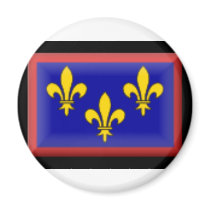 France-Anjou Flag Refrigerator Magnets
