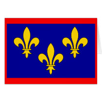 France Anjou, France flag Greeting Card