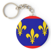 France Anjou, France flag Key Chains