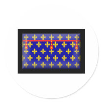 France-Artois Flag Round Sticker