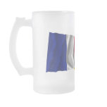 France & Auvergne waving flags Mug