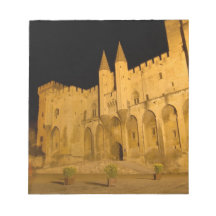 France, Avignon, Provence, Papal Palace at night Scratch Pads