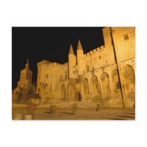 France, Avignon, Provence, Papal Palace at night