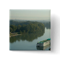 France, Avignon, Provence, Van Gogh riverboat Button