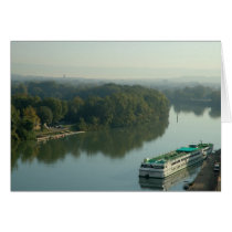France, Avignon, Provence, Van Gogh riverboat Card