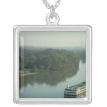 France, Avignon, Provence, Van Gogh riverboat Custom Necklace