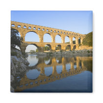 France, Avignon. The Pont du Gard Roman aqueduct