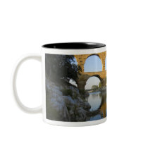 France, Avignon. The Pont du Gard Roman aqueduct Coffee Mug