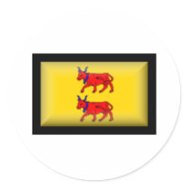 France-Bearn Flag stickers by jacinto888 France-Bearn Flag stickers