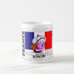 FRANCE - Bonjour Coffee Mugs