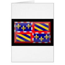 France-Bourgogne Flag cards