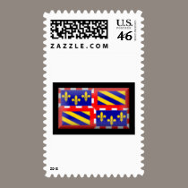 France-Bourgogne Flag stamps