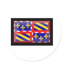 France-Bourgogne Flag stickers
