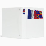 France & Bourgogne waving flags Vinyl Binders