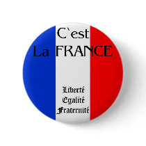 France Pinback Button