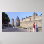 France - Carcassonne - Exterior rampart 2 Print