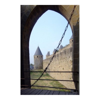 France - Carcassonne - Gateway bridge  Poster by juanmah