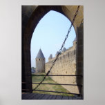 France - Carcassonne - Gateway bridge  Poster
