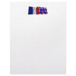 France &amp; Centre waving flags Letterhead