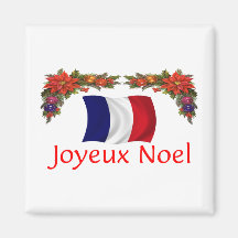 France Christmas Fridge Magnets