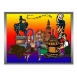France Collage Edit Postcard postcards
