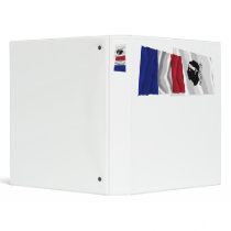 France & Corse waving flags Binder